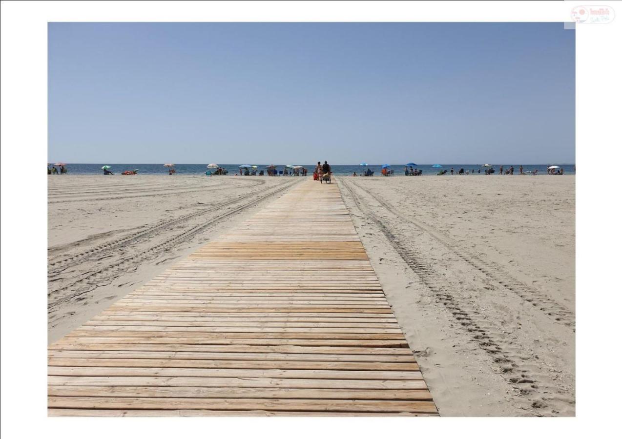 Apartamento Santa Pola, En Playa Del Tamarit Con Piscina. Экстерьер фото